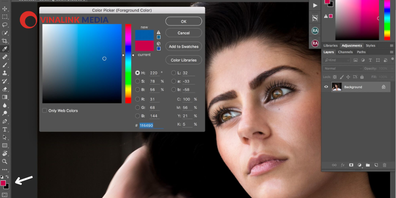 Cách lấy màu sắc trong Adobe Photoshop